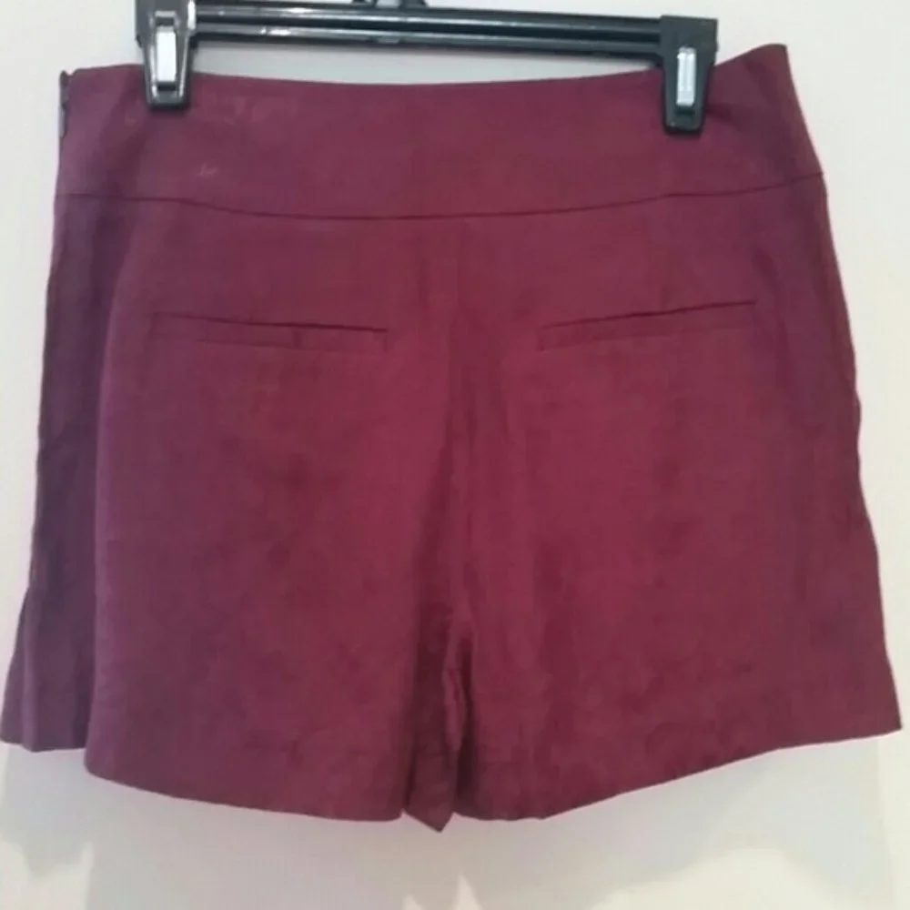 Ann Taylor Loft Rose Jacquard Skort Shorts EUC sz 2